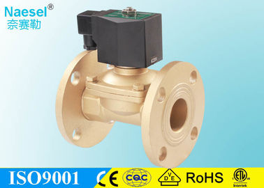Water solenoid valve 12V Flange Connection 2W Solenoid Valve NBR Seal for Low Pressure System