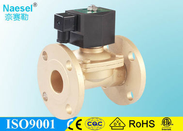 Water solenoid valve 12V Flange Connection 2W Solenoid Valve NBR Seal for Low Pressure System